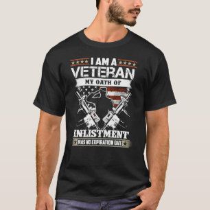T-shirt je suis un ancien combattant mon serment d'enrôlem