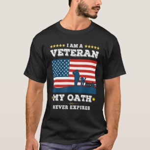 T-shirt Je suis un ancien combattant Mon serment n'expire