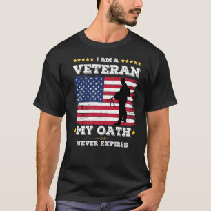 T-shirt Je suis un ancien combattant Mon serment n'expire 