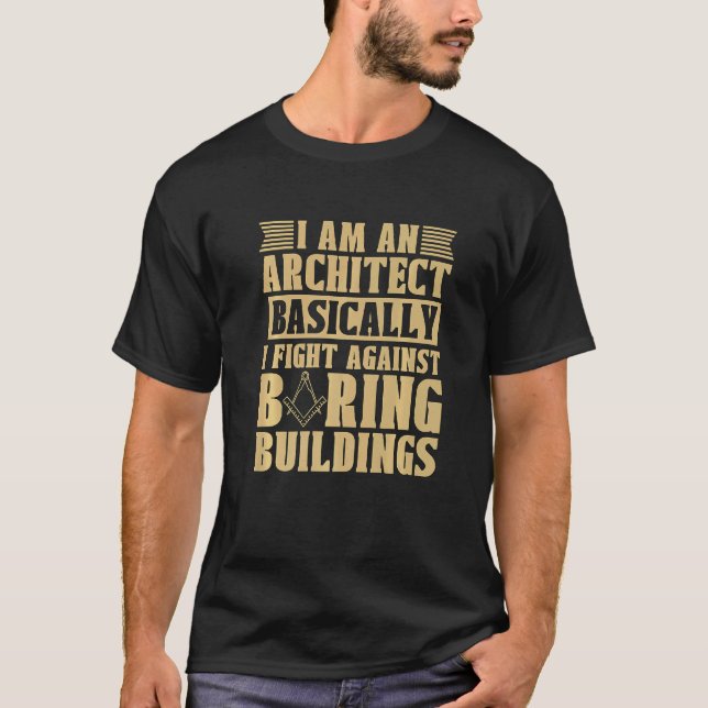 T-shirt Je Suis Un Architecte Fondamentalement Architectur (Devant)