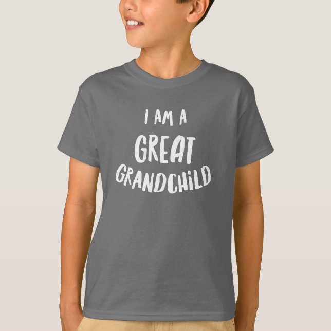 T-shirt Je suis un arrière-petit-enfant (Devant)