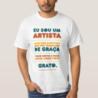 T-shirt Je suis un ARTISTE