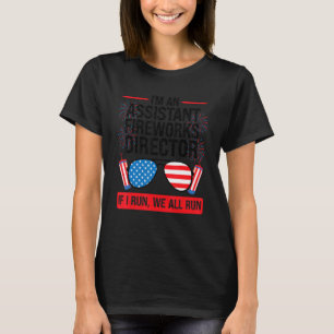 T-shirt Je suis un assistant directeur Fireworks American