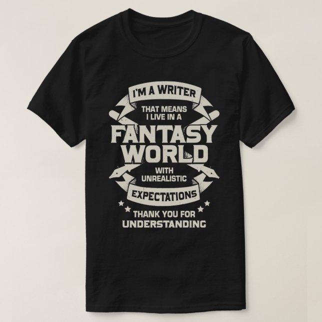 T-shirt Je Suis Un Auteur De Livre D'Écrivain Cadeau (Design devant)