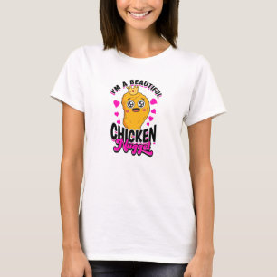 T-shirt Je suis un beau nugget de poulet - nugget de poule