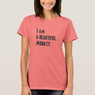 T-shirt Je suis un beau singe