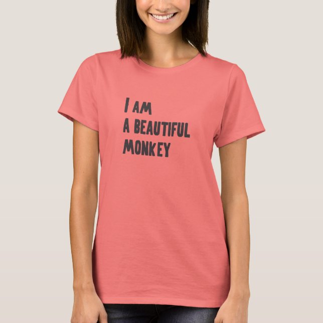 T-shirt Je suis un beau singe (Devant)