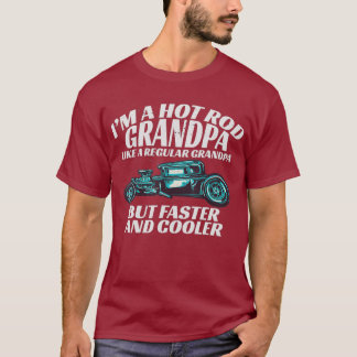 T-shirt Je suis un cadeau de grand-père à Hot Rod pour les