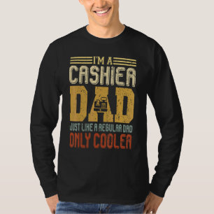 T-shirt Je suis un caissier papa Fête des pères sac Vintag