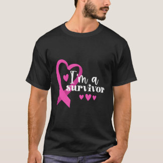 T-shirt Je Suis Un Cancer Du Sein Survivant