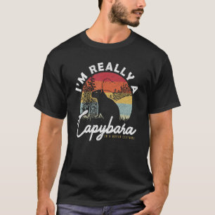 T-shirt Je suis un Capybara en costume humain mignonne Cap