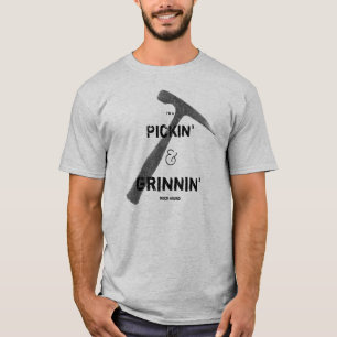 T-shirt Je suis un chasseur de roches qui picore et ricane