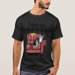 T-shirt Je Suis Un Chat Faites Avec Ça Canapé Pour Chat Ch