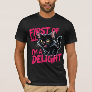 T-shirt Je suis un chat noir charmant, une œuvre d'art, un