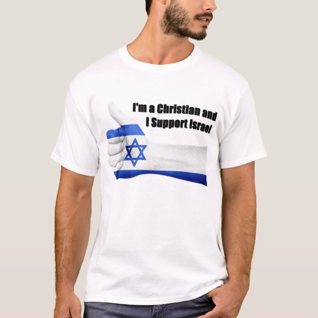 T-shirt Je suis un chrétien et je soutiens la pièce en t (Devant)
