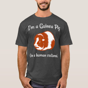 T-shirt Je suis un cochon de Guinée dans un costume humain