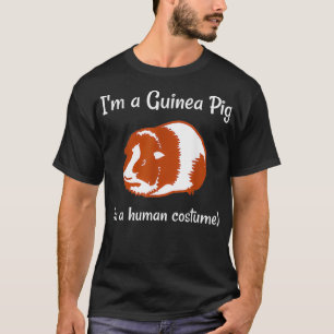 T-shirt Je suis un cochon de Guinée dans un costume humain