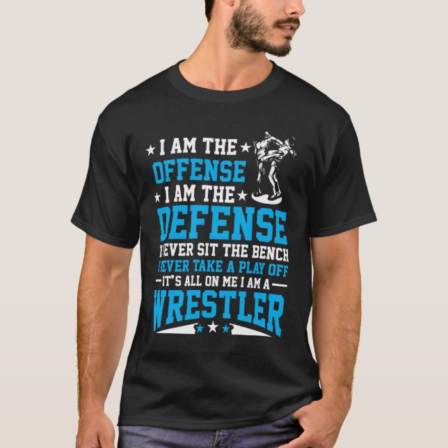 T-shirt Je suis un combattant de la défense contre les cri (Devant)