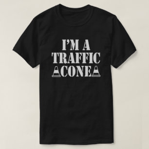 T-shirt Je suis un cône de la circulation drôle Costume d'