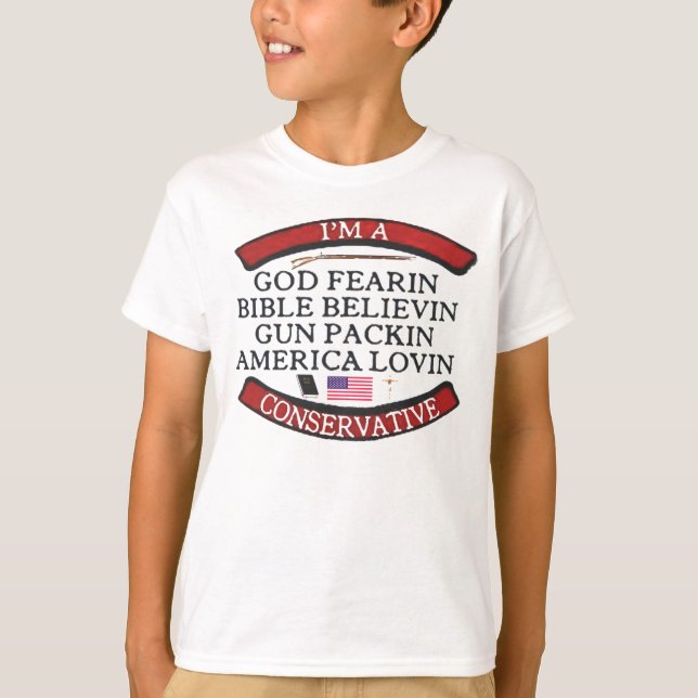 T-SHIRT JE SUIS UN CONSERVATEUR (Devant)