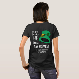 T-shirt Je suis un cuisinier de l'impôt Irlandais Drunk Qu