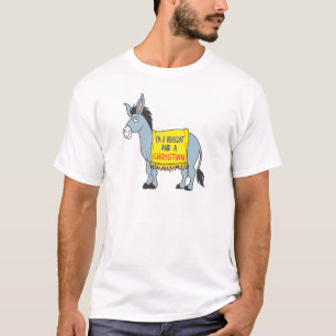 T-shirt Je suis un Démocrate et un chrétien