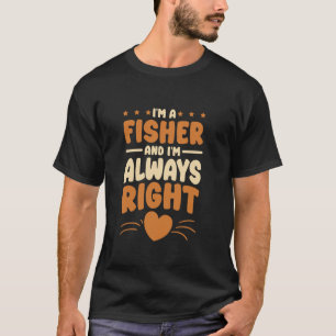 T-shirt Je suis un design de pêcheur pour amateur de pêche