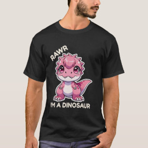 T-shirt Je suis un dessin animé de dinosaure T Rex monstre