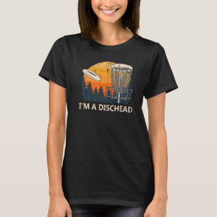 T-shirt Je suis un Dischead Dischead Golf Humour Golfer Sp