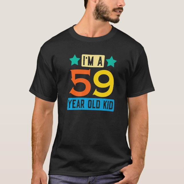 T-shirt Je suis un enfant de 59 ans 59e anniversaire Fête  (Devant)