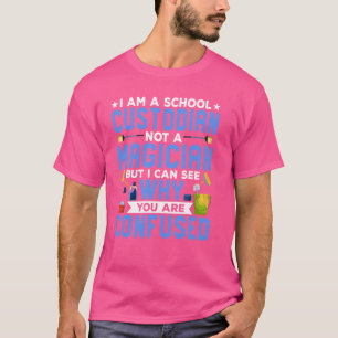 T-shirt Je suis un expert en nettoyage concierge d'école c