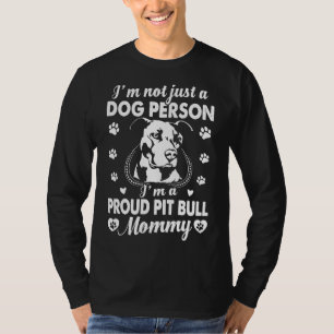 T-shirt Je Suis Un Fier Pit Bull Mommy Équipé