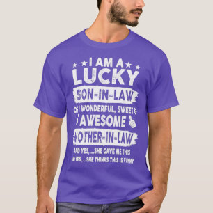 T-shirt Je Suis Un Fils Chanceux En Droit D'Une Merveilleu