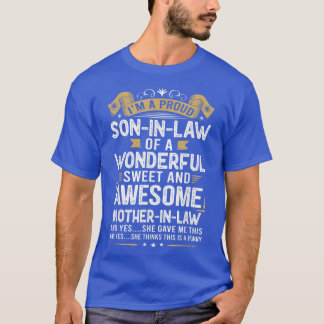 T-shirt Je suis un fils fier beau d'une mère merveilleuse 