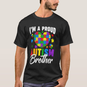 T-shirt Je suis un frère fier de l'autisme Journée de sens