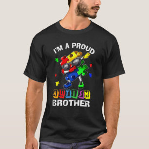T-shirt Je suis un frère fier de l'autisme, sensibilisatio