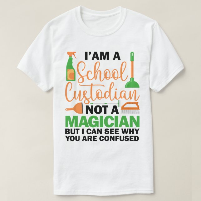 T-shirt Je suis un Gardien Cool de l'école Sarcastique dir (Design devant)