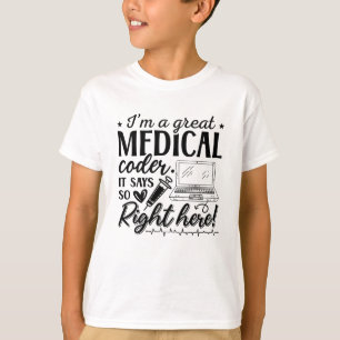 T-shirt Je suis un grand programmeur de Coder Médicale