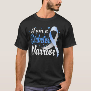 T-shirt Je Suis Un Guerrier Du Diabète Sensibilisation Rub