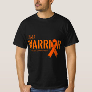 T-shirt Je suis un guerrier Leucémie Cancer Sensibilisatio