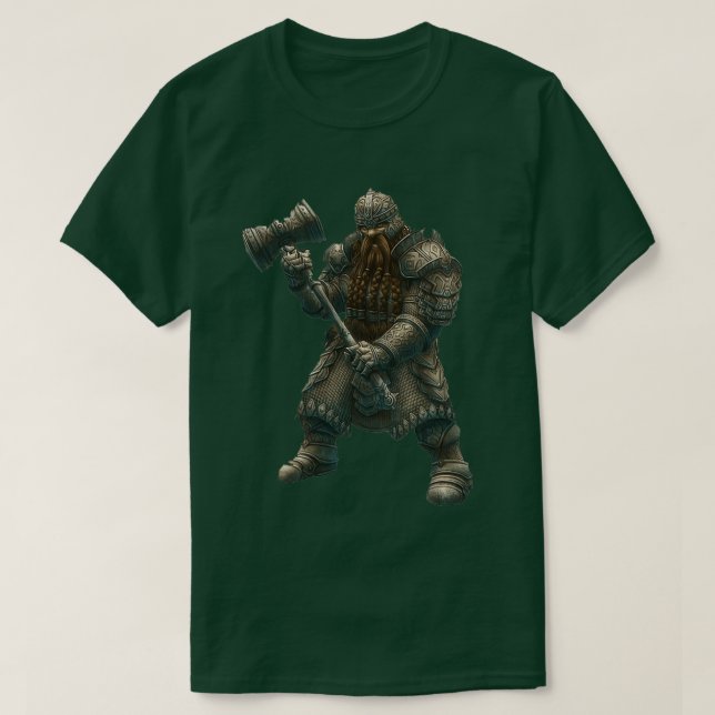 T-shirt Je suis un guerrier nain (Design devant)