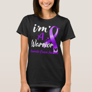 T-shirt Je suis un guerrier Pancréatique Cancer Sensibilis