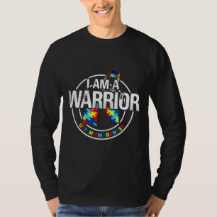 T-shirt Je Suis Un Guerrier Sensibilisation sur l'autisme 
