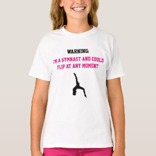 T-shirt Je suis un Gymnaste Magenta Gymnastique amusant Ci