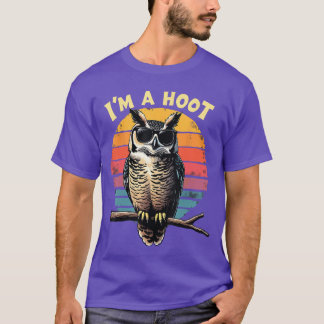 T-shirt Je suis un hibou disant sarcastiquement  Chouette 