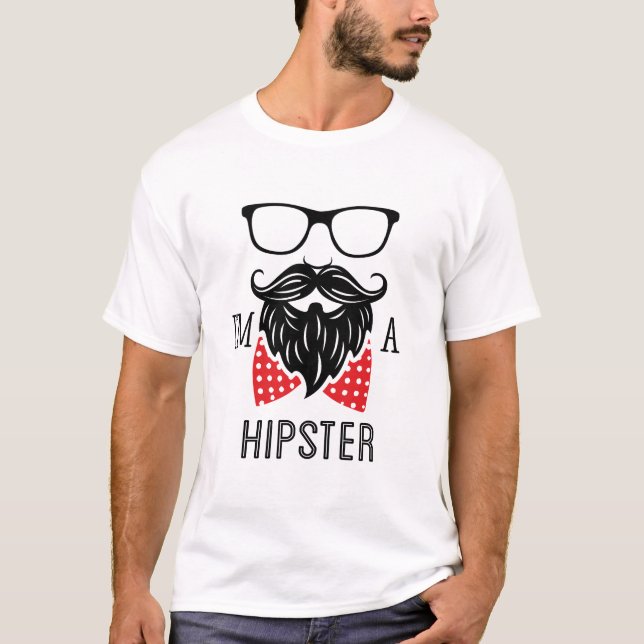 T-shirt Je suis un Hipster (Devant)