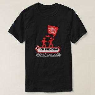 T-shirt JE SUIS UN INFLUENCER SOCIAL Tendance VÊTEMENT NOI