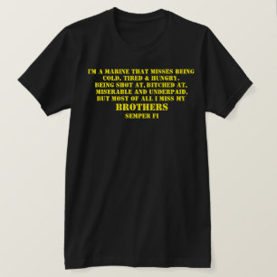 T-SHIRT JE SUIS UN MARIN QUI MANQUE D'ÊTRE