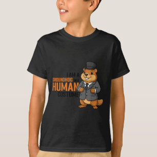 T-shirt Je Suis Un Marmotte Dans Un Déguisement D'Humain B