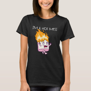 T-shirt Je suis un marshmallow de s'mores de camping en dé